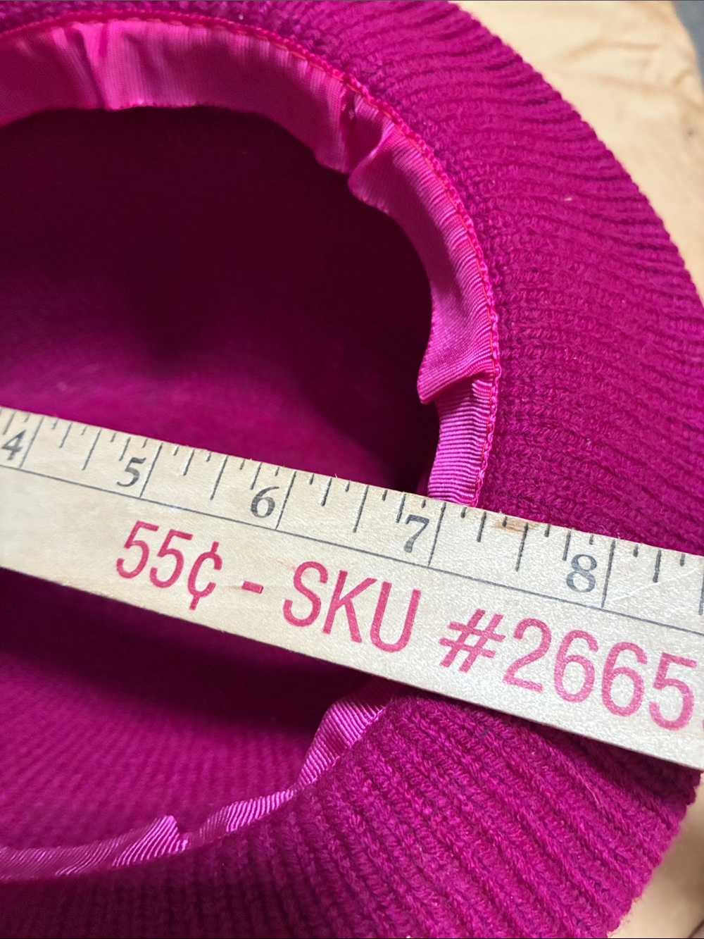 Fuchsia Sweater Knit Bucket Hat - Picture 9 of 9